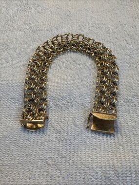 Vintage 14K Yellow Gold Double-Loop Link Bracelet